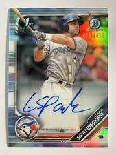 CHAD SPANBERGER TORONTO BLUE JAYS 2019 TOPPS CERTIFIED AUTOGRAPHED BASEBALL CARD