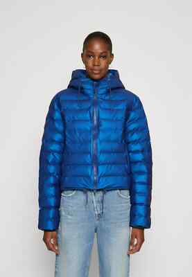 Rains Lohja Waterproof Puffer Jacket Blue Warm Winter Coat Lightweight RRP £265