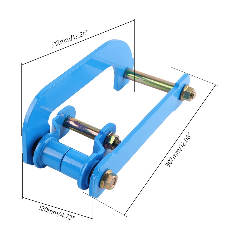 2件装后舒适叶弹簧镣铐2英寸升降机适用于2016+丰田Hilux Revo 2.5L — 第 2/4 张图片