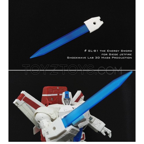 SL-81 Kit Aggiornamento La Spada Energetica per Assedio Jetfire - Spada Blu - in STOCK USA - Foto 2 di 4