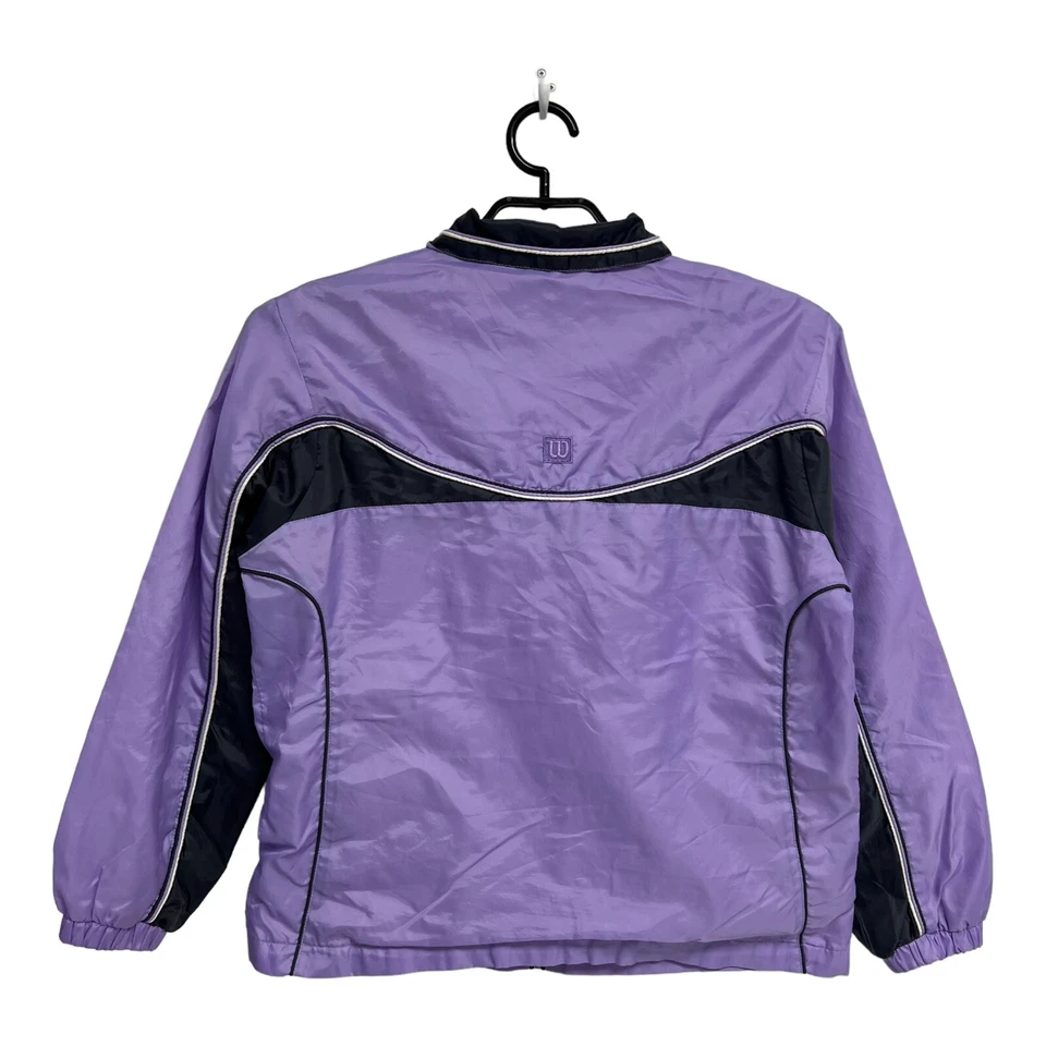 Wilson Women's Long Sleeve Light Purple Zip Up Track Jacket Size L - Image 2 of 4