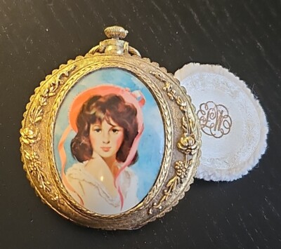 Vintage Max Factor Heirloom Compact Creme Puff Translucent Pressed Powder READ