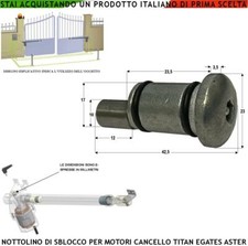 Nottolino Sblocco Emergenza Motore Cancello Titan Aster Mover MPC Gates Linear