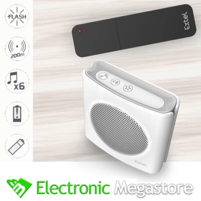 Extel 081748 estensione Suonerie universale senza fili bianco 200 m