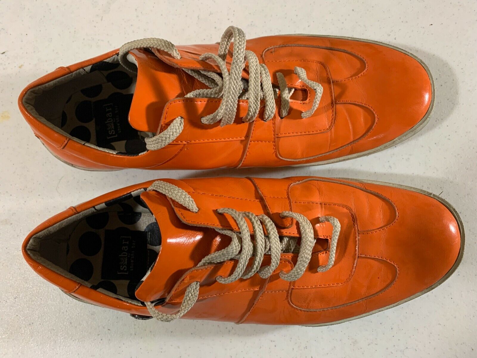 luge konjugat Nyttig Men&#039;s Maison Shoeshibar Orange Tennis Athletic Shoes Size 11 | eBay