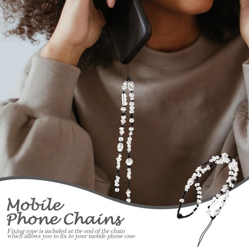 Phone Beaded Charms Anti- Lost Strap Anti- Skid Phone String Phone Decor - 第 2/12 張圖片