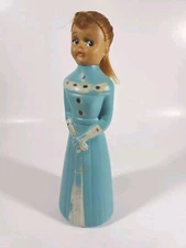 Vintage Lander Betty Bubbles Liquid Bubble Bath Empty Bottle Blue Girl