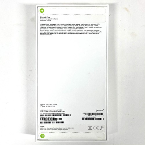 Neu entsperrt Apple iPhone 14 Plus 128GB ROT MQ3V3LL/A (VERSIEGELT) - Bild 2 von 4