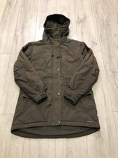 Women's Fjallraven Sarek Winter Parka Brown Jacket Size S Rrp £340