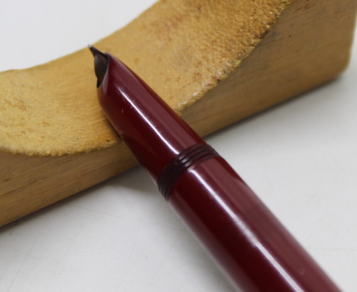 Vintage Parker Duofold Lady 14ct Gold Nib Burgundy Set - 第 15/17 張圖片