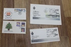 1987 NZ FDC COVERS x 4 MILITARY HISTORY, NEW ZEALAND POST, CHRISTMAS