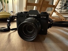 FUJIFILM X-T10 Mirrorless Digital Camera w/ Super EBC XF 35mm f2 R WR Lens Black