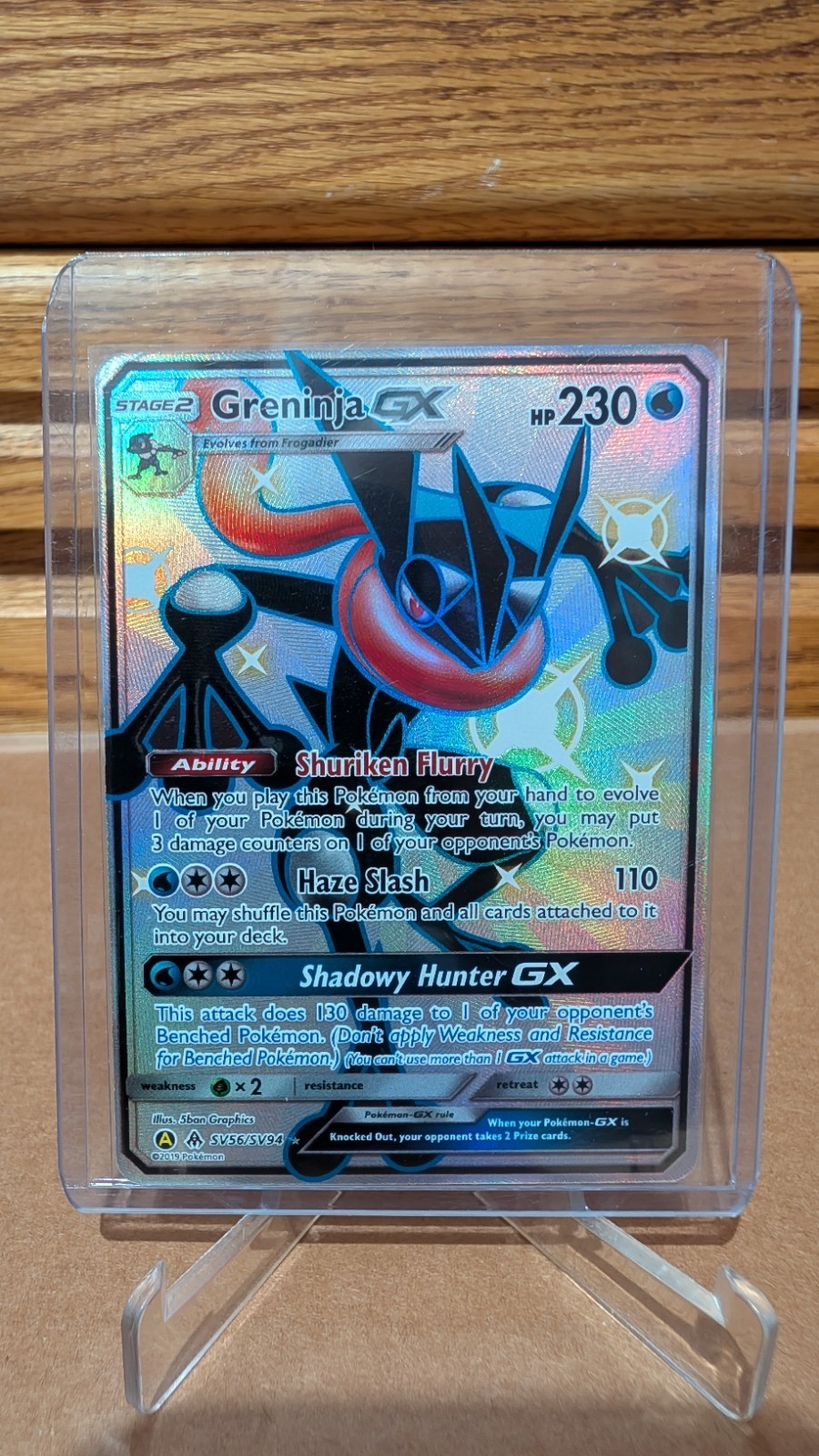 Pokémon TCG: Hidden Fates - Greninja GX (SV56/SV94) Shiny Full Art - NM