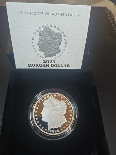 2023-S Morgan Silver Dollar $1 US Mint Proof Coin .999 Box & COA NEW