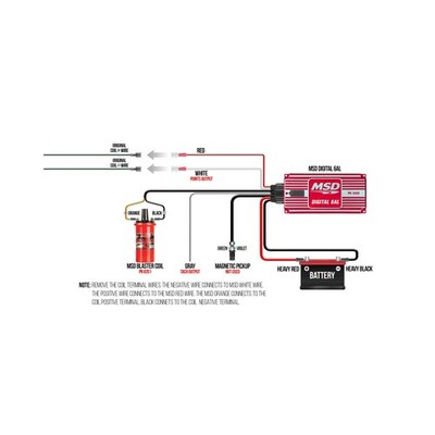 MSD Ignition 6425 Digital-6AL Ignition Controller Red | eBay