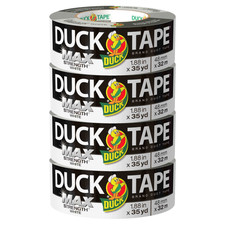 Duck Brand Max Strength Duct Tape: 1.88 in. x 35 yds. White  4 Rolls 