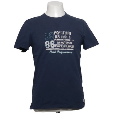 Peak Performance, T-shirt, Größe: M, BARRY T, Blau, Baumwolle, Print #vmJ