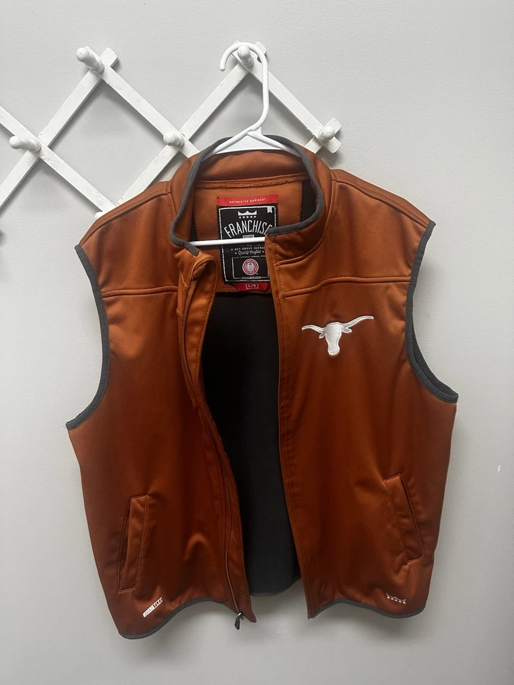 Chaleco Franchise Club Texas Longhorns Naranja Para Hombre Talla Grande Prenda Auténtica 🔥 Foto 2 de 4