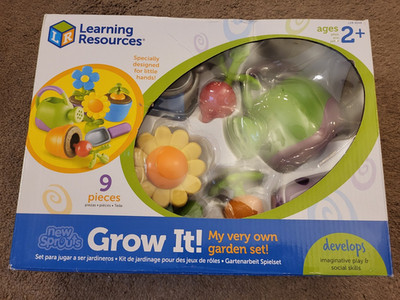 Learning Resources Grow It! Garden Set for Ages 2+ 9pc Flowers etc