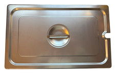 Winco SPCF 1/1 Pan Slotted Cover Notched Pan Cover Lid
