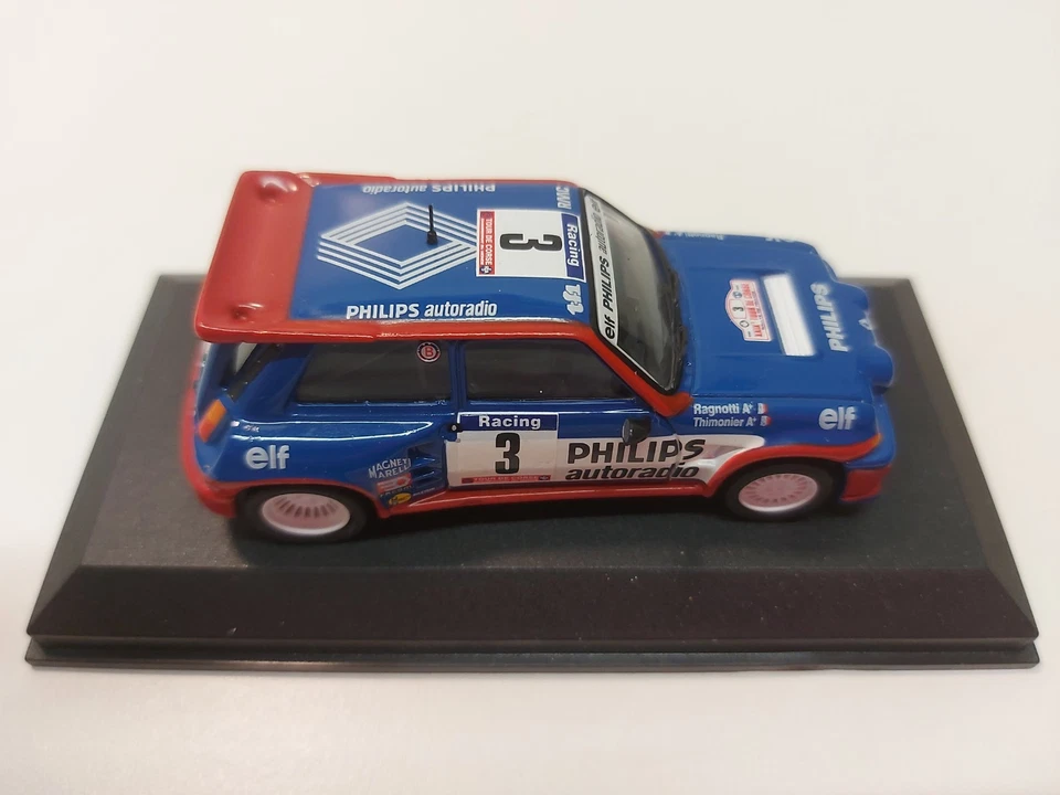 Rally WRC Renault 5 Maxi Turbo Jean Ragnotti Tour de Corse 1985 1:43 con Box - Immagine 2 di 4