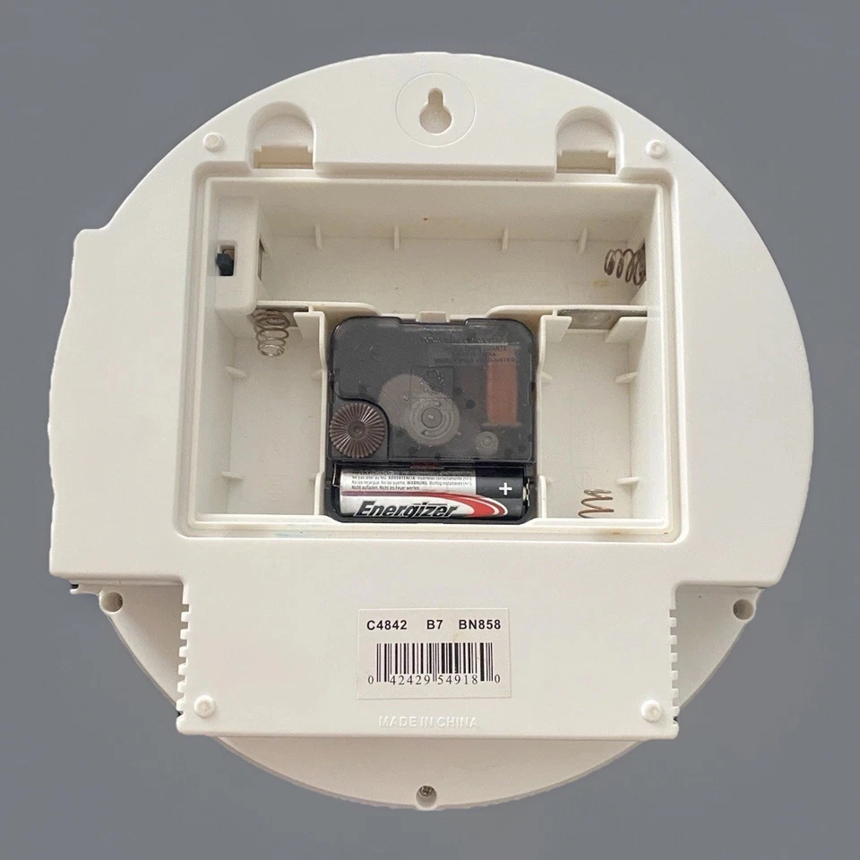 BULOVA WALL CLOCK W/BLUETOOTH WIRELESS SPEAKR RECHARGEABLE BLUE BACKLIGHT TRENDY - Image 3 of 4