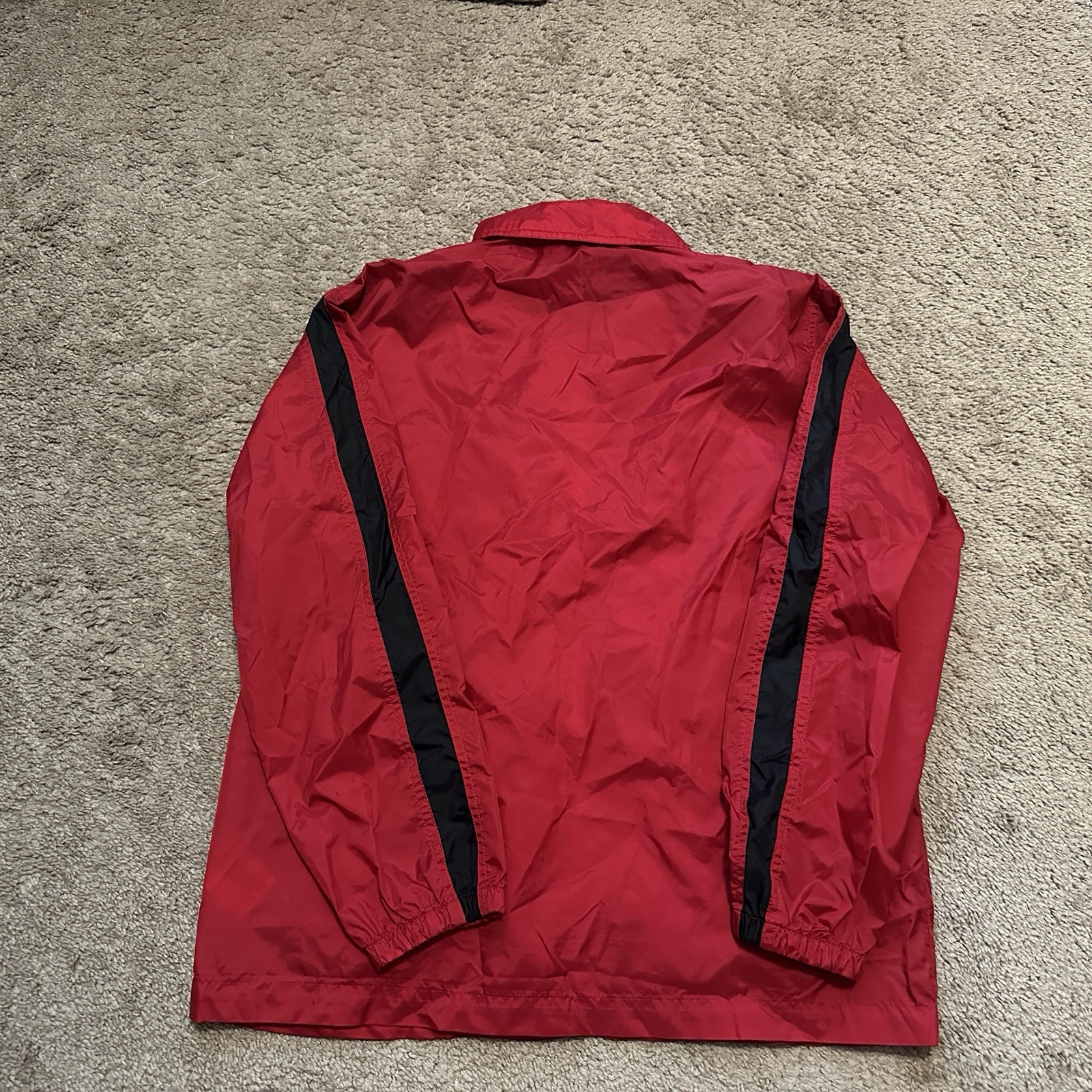 SACAI X NIKE Giacca a vento Nike vintage uomo piccola full zip nylon a righe logo swoosh anni 90