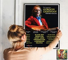 Gordon Lightfoot 2016: Live Konzert Tour Repro Poster - 30"x24"