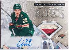 2024-25 Black Diamond Debut Relic Auto Patch Liam Ohgren /49 Wild Canucks 