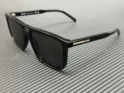 PRADA PR A22S 16K08Z Black Dark Grey Men's 58 mm Sunglasses | eBay