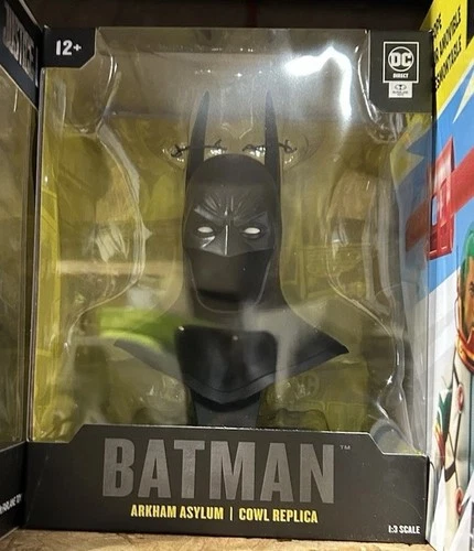 DC Direct Batman Arkham Asylum Cowl Replica Figurine DC Universe Comics