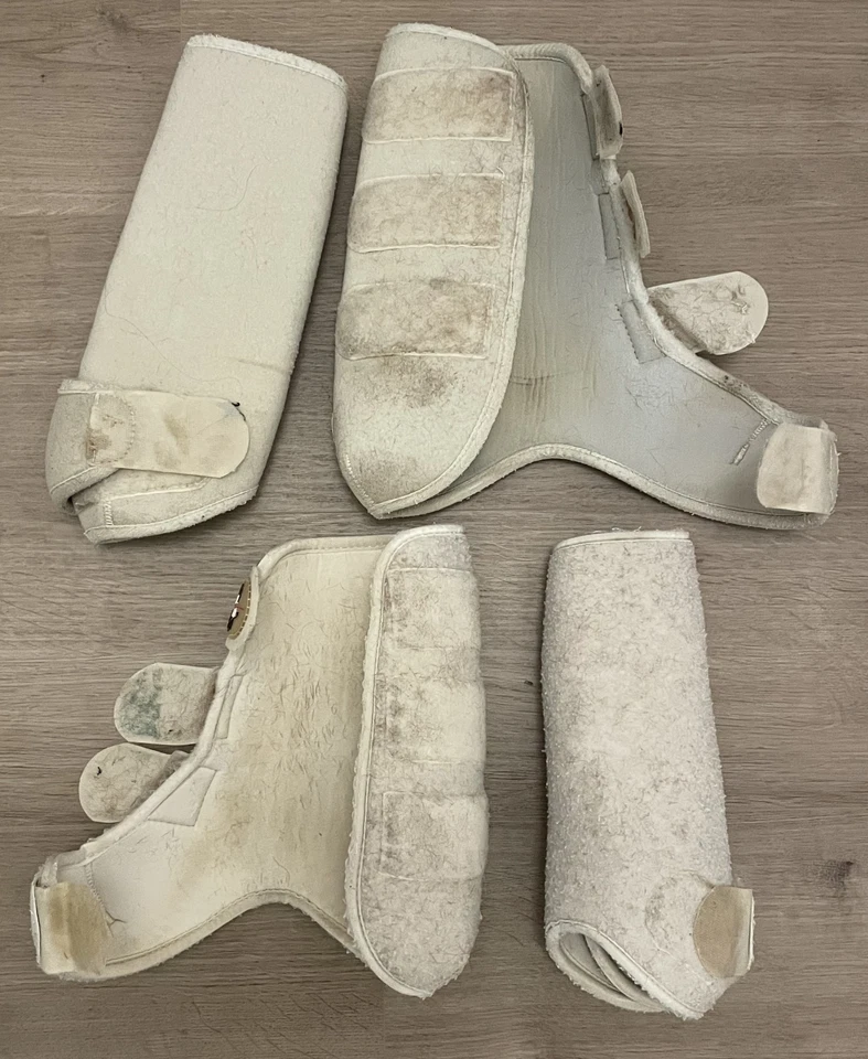 HS 2x + Eskadron 2x Gamaschen weiß für hinten WB - Bild 2 von 3