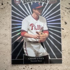 Upper Deck Starquest Chase Utley SQ-5 Black Ultra Rare Phillies Baseball Card