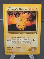 Lt. Surge's Pikachu 84/132 Gym Challenge Regular on eBay