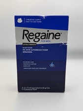Regaine for Men Extra Strength Scalp Foam 5% w/w Cutaneous Foam - 3 X 73 ml