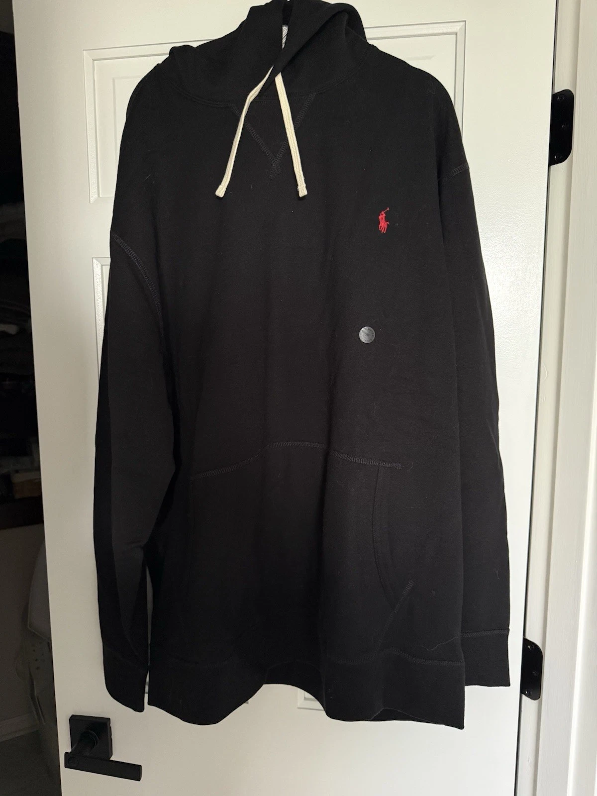 POLO RALPH LAUREN~Hoodie Mens 2XLT Black Pony Logo~NWT