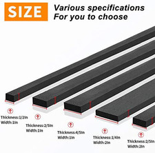 Foam Insulation Tape self Adhesive,2In x1/4In x 13Ft Weather Stripping for Do...