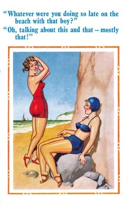 DONALD McGILL COMIC POSTKARTE NR 2243 BIKINI UNGEBRAUCHT GUT PLUS POSTFRISCH