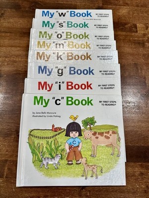 Lot 8 My First Steps To Reading Alphabet ABC Books Jane Moncure C I G K M O S W
