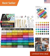 Creative Polymer Clay Set – 42 Colors, 5 Tools for Jewelry & Home Decor Projects