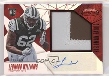 2015 Certified Freshman Fabric Mirror Red /149 Leonard Williams Rookie Auto RC