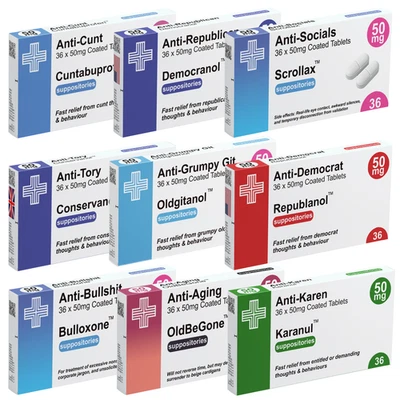 Prescription Pill Medication Box Realistic Joke Gag Funny - Office Gift Xmas