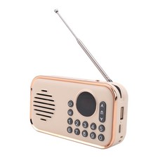 Portable FM Radio Rechargeable Small Bluetooth Speaker Surround Stereo2372