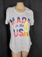 General Standard Made In USA Graphic Tee Women Small 4th Of July Patriotic NWT