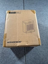 SONGMICS White Jewellery Box with Glass Window 5-Layer Organiser 3 Side Drawers