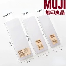 MUJI transparent Mesh Pencil BOX Office Student Pencil Case Nylon School Penbag