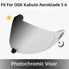 Lente visiera fotocromatica adatta per OGK Kabuto Aeroblade-5 Aeroblade-6 scudo casco