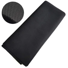 Speaker Grill Cloth Stereo Mesh Fabric for Speaker Repair, Black - 55 x 40 in...