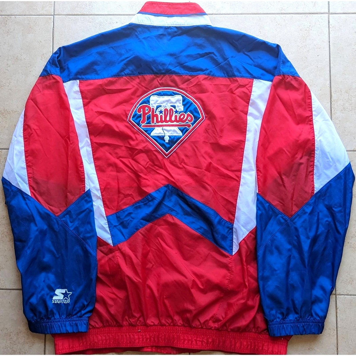 Philadelphia Phillies 90s STARTER windbreaker jacket L Dykstra MLB