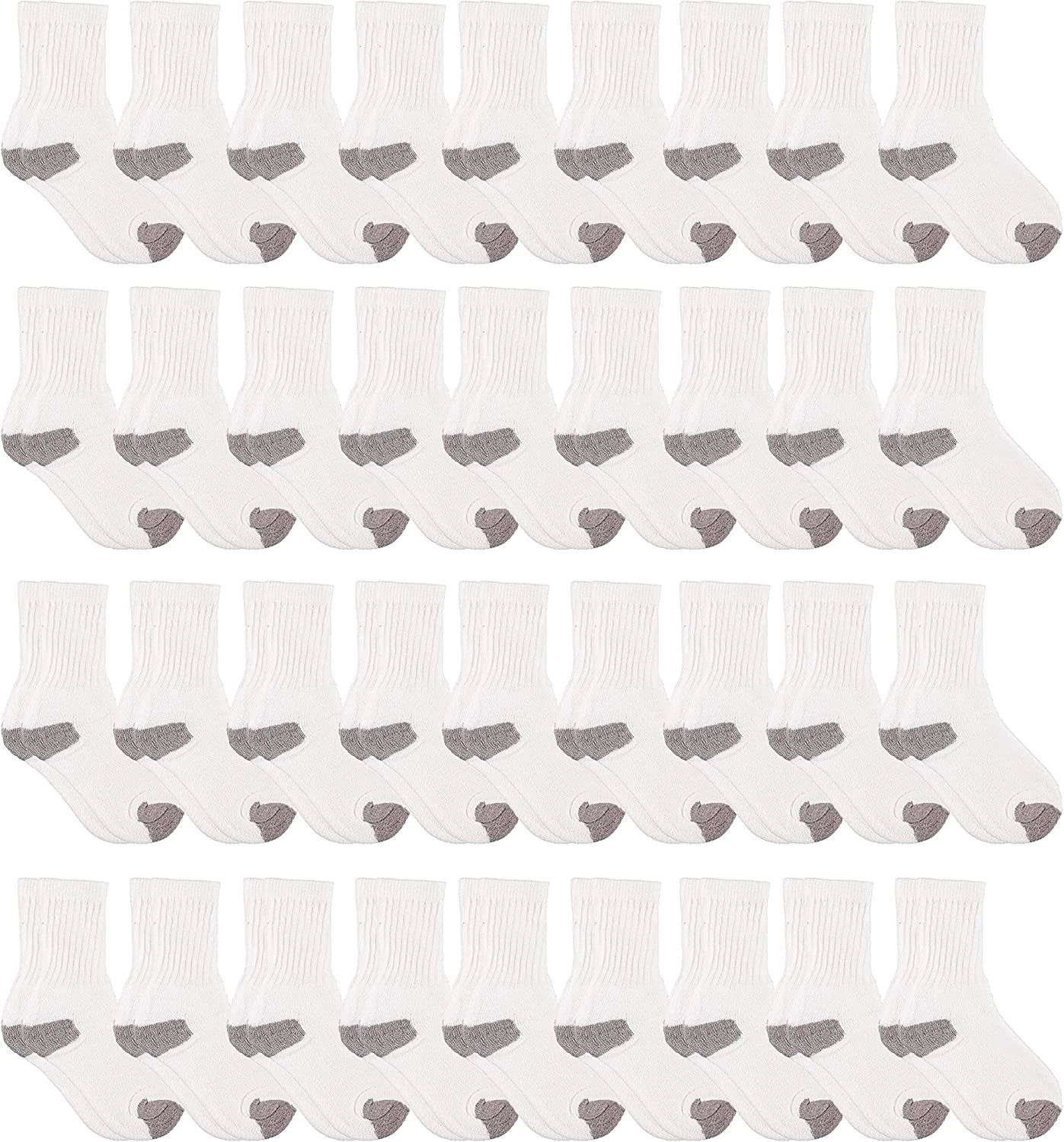 36 Pack Unisex Lightweight Cotton Crew Socks Bulk, Homeless Donation Cheap
Opens in a new window or